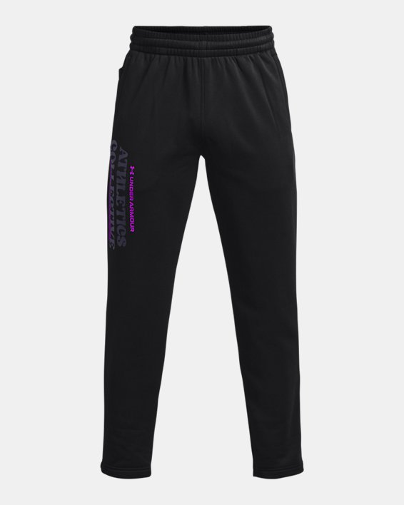 Men's Armour Fleece® Pants, Black, pdpMainDesktop image number 5